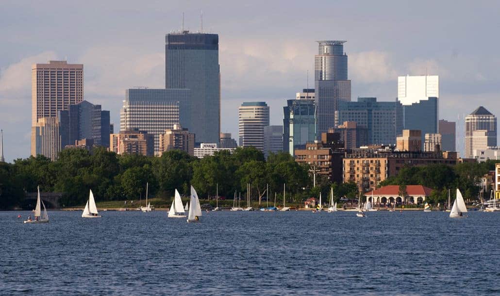 ocean and buildings